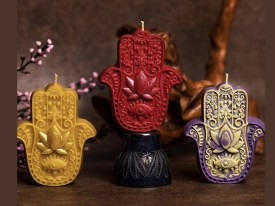 Molde silicona 4  jabones Mano de Fatima 